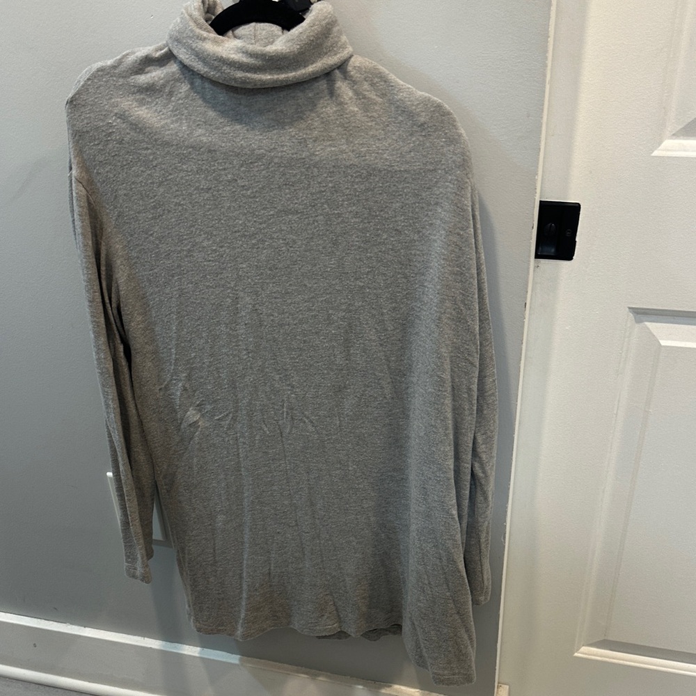 Reformation Gray Turtleneck Aspen Dress